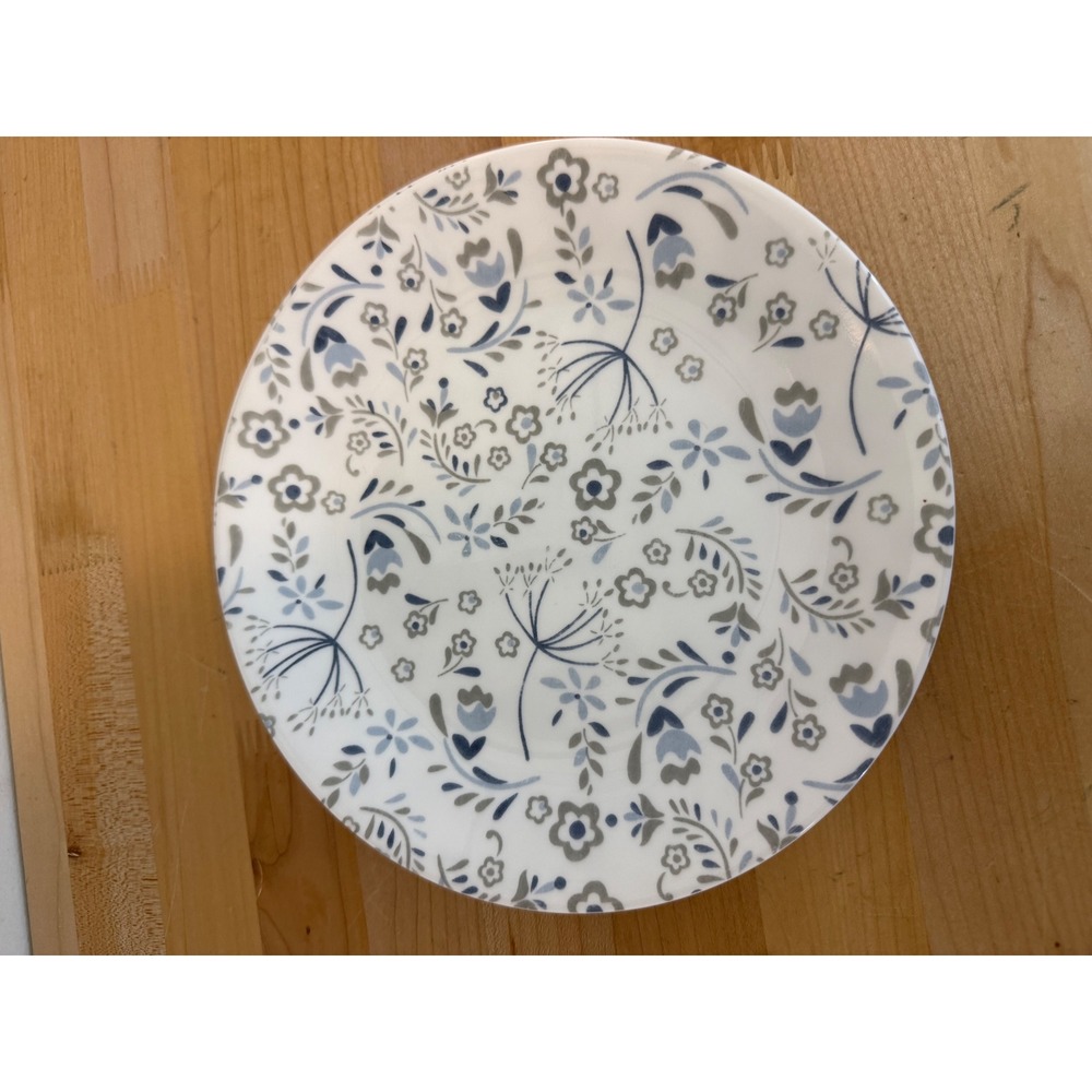 Mixed Corelle Vitrelle Blue & White Dinnerware Set 24pc Floral Stripe Pattern - Picture 12 of 15
